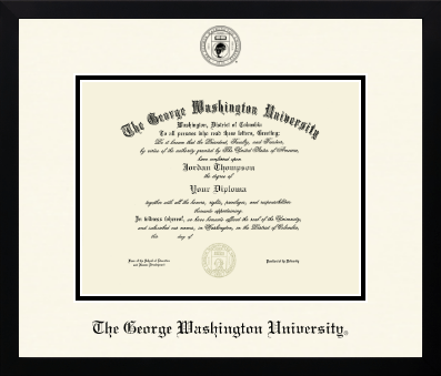 The George Washington University diploma frame - Icon in Gotham