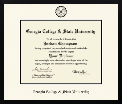Georgia College & State University diploma frame - Icon in Gotham