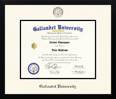Gallaudet University diploma frame - Icon in Gotham