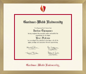 Gardner-Webb University diploma frame - Icon in Chardonnay