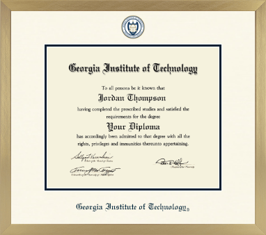 Georgia Institute of Technology diploma frame - Icon in Chardonnay