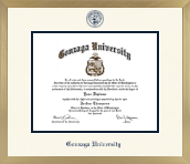 Gonzaga University diploma frame - Icon in Chardonnay