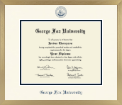 George Fox University diploma frame - Icon in Chardonnay