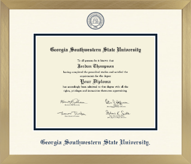 Georgia Southwestern State University diploma frame - Icon in Chardonnay