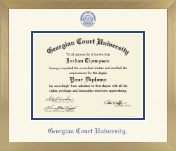 Georgian Court University diploma frame - Icon in Chardonnay
