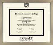 Howard CC diploma frame - Icon in Light Champagne