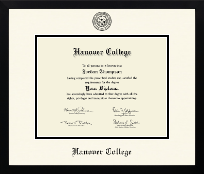Hanover College diploma frame - Icon in Gotham