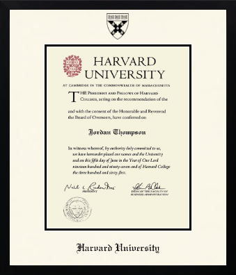 Harvard University diploma frame - Icon in Gotham