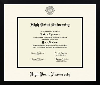 High Point University diploma frame - Icon in Gotham