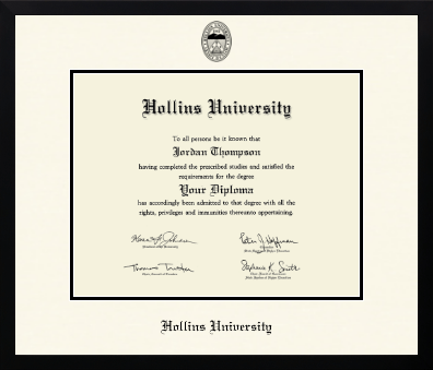 Hollins University diploma frame - Icon in Gotham