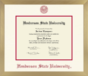 Henderson State University diploma frame - Icon in Chardonnay