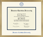 Houston Christian University diploma frame - Icon in Chardonnay