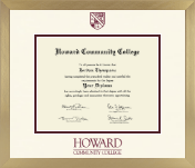 Howard CC diploma frame - Icon in Chardonnay