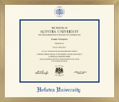 Hofstra University diploma frame - Icon in Chardonnay