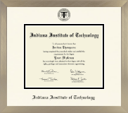 Indiana Institute of Technology diploma frame - Icon in Light Champagne