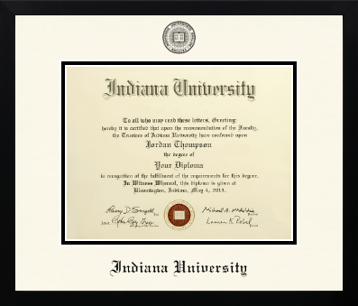 Indiana University Bloomington diploma frame - Icon in Gotham