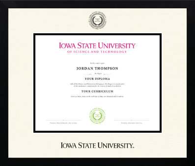 Iowa State University diploma frame - Icon in Gotham
