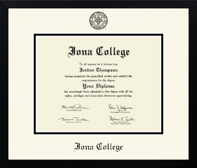 Iona College diploma frame - Icon in Gotham