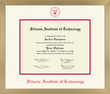 Illinois Institute of Technology diploma frame - Icon in Chardonnay