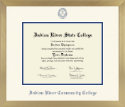 Indian River State College diploma frame - Icon in Chardonnay