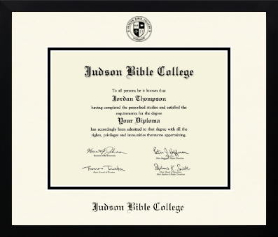 Judson Bible College diploma frame - Icon in Gotham