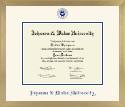 Johnson & Wales University in Rhode Island diploma frame - Icon in Chardonnay