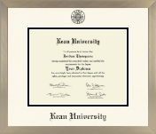 Kean University diploma frame - Icon in Light Champagne
