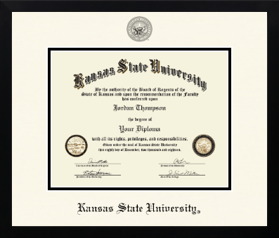 Kansas State University diploma frame - Icon in Gotham