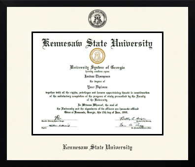 Kennesaw State University diploma frame - Icon in Gotham