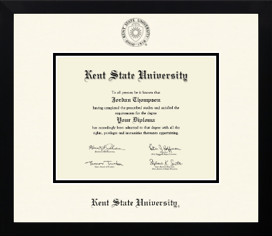 Kent State University diploma frame - Icon in Gotham