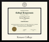 Kenyon College diploma frame - Icon in Gotham