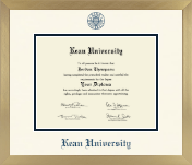 Kean University diploma frame - Icon in Chardonnay