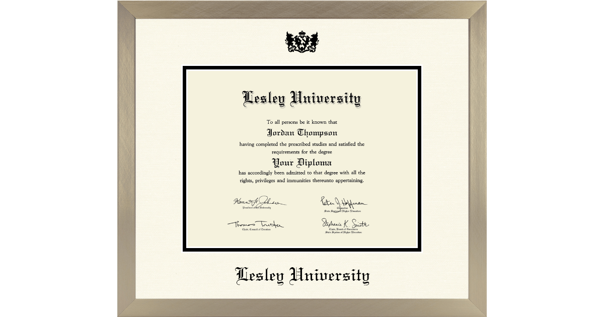 Lesley University Diploma Frame Church Hill Classics