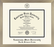 Louisiana State University Health Sciences Center diploma frame - Icon in Light Champagne