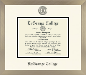 LaGrange College diploma frame - Icon in Light Champagne