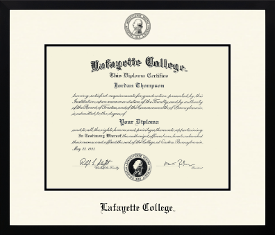 Lafayette College diploma frame - Icon in Gotham