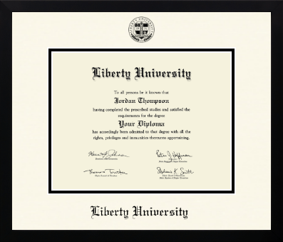 Liberty University diploma frame - Icon in Gotham