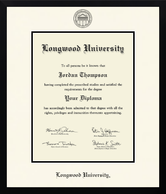 Longwood University diploma frame - Icon in Gotham