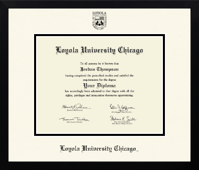 Loyola University Chicago diploma frame - Icon in Gotham