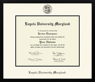Loyola University Maryland diploma frame - Icon in Gotham