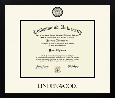 Lindenwood University diploma frame - Icon in Gotham