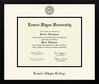 Lenoir-Rhyne University diploma frame - Icon in Gotham