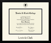Lewis & Clark College diploma frame - Icon in Gotham