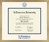LeTourneau University diploma frame - Icon in Chardonnay