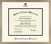 Medical College of Wisconsin diploma frame - Icon in Light Champagne