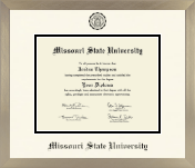 Missouri State University diploma frame - Icon in Light Champagne