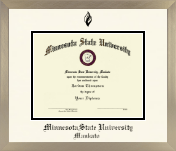 Minnesota State University, Mankato diploma frame - Icon in Light Champagne
