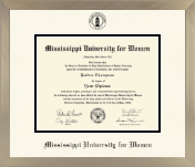 Mississippi University for Women diploma frame - Icon in Light Champagne