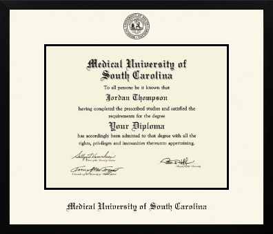 Medical University of South Carolina diploma frame - Icon in Gotham