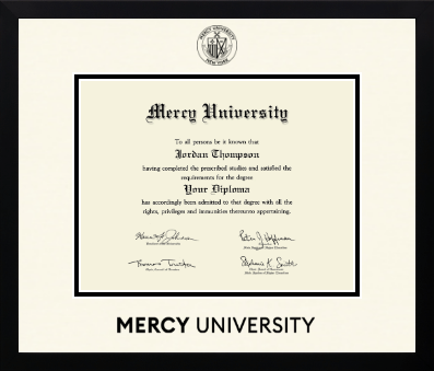 Mercy University diploma frame - Icon in Gotham